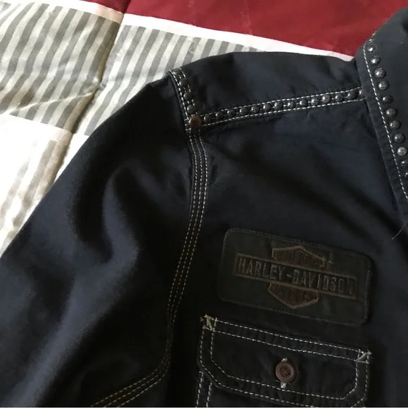 Long Sleeve Button Down Harley Women’s shirt - Picture 4 of 7